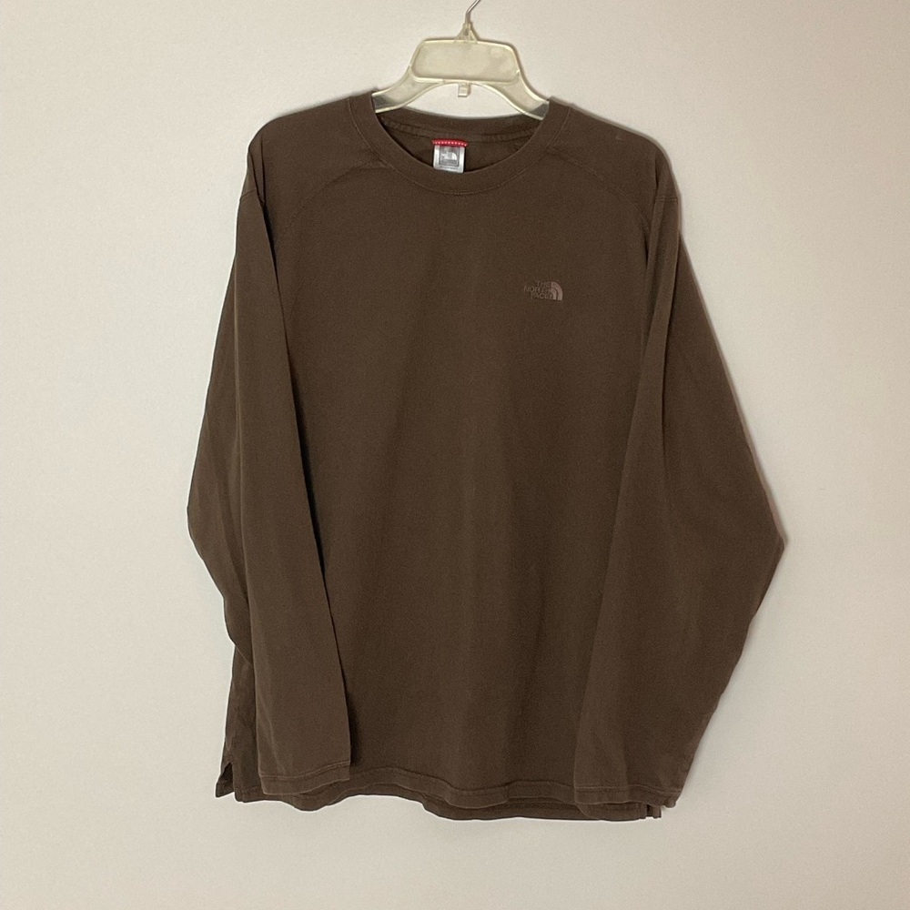 The North Face Men's Brown Lifestyle Crew, Long Sleeve, Size Large